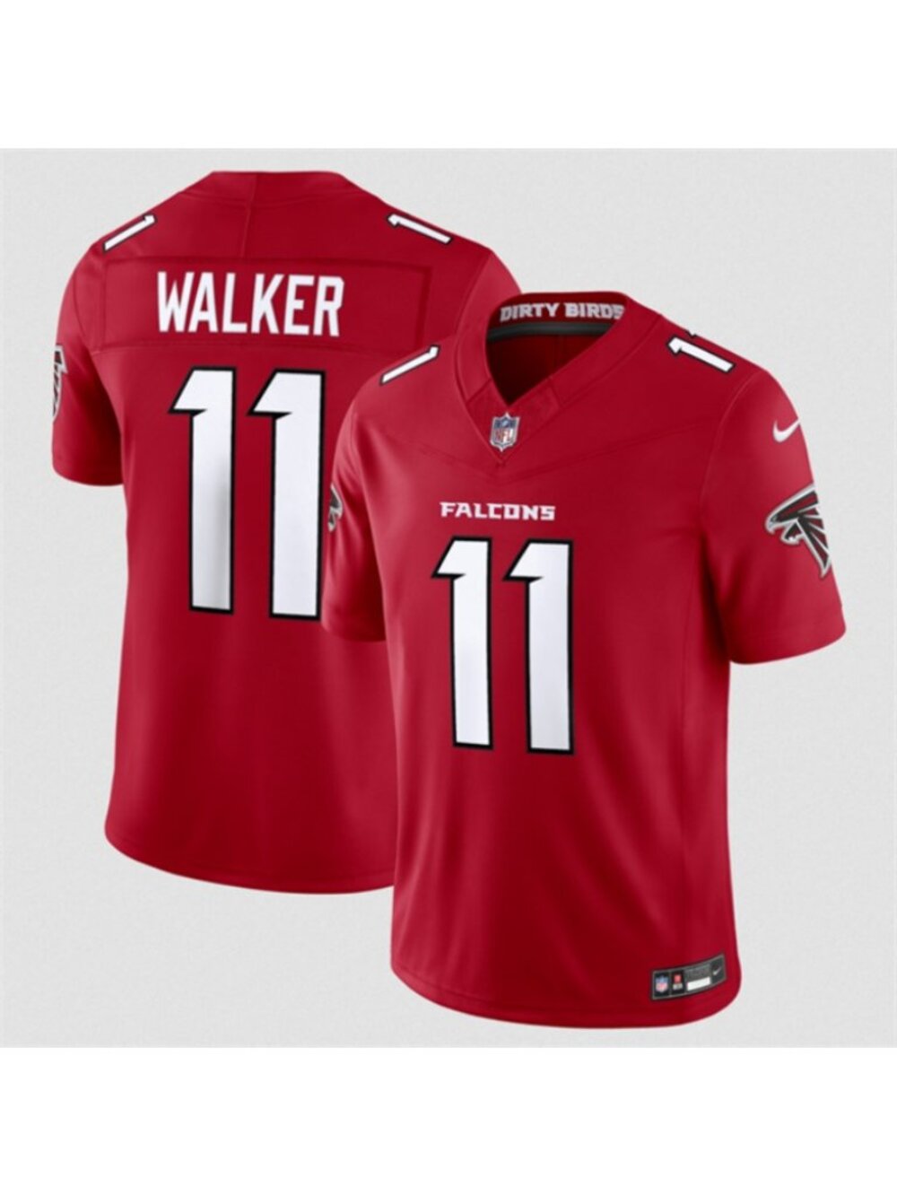 Adult Mens Jalon Walker Red Jersey Vapor Stitched